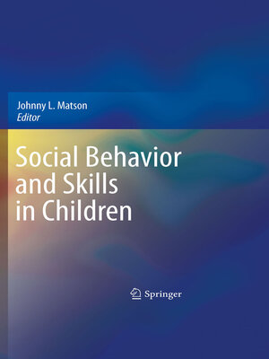 cover image of Social Behavior and Skills in Children